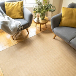 Loomed Natural Border Herringbone Jute Area Rug 160X230Cm - thumbnail 2