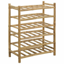 Walplus Wine Rack Natural 57 X 29.5 X 72 Cm Bamboo - thumbnail 2