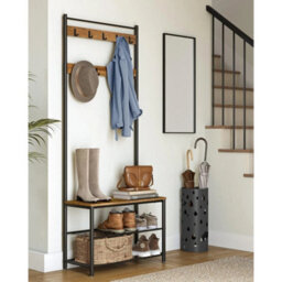 3-In-1 Hallway Organizer With Shoe Rack And Coat Hooks - thumbnail 7