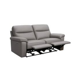 Aspire Marlowe Real Leather Power Recliner Two Seater Sofa With Usb Charging, Slate - thumbnail 3