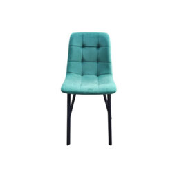Interior Emporium Set Of 2 Ava Design Velvet Dining Chairs With Sturdy Metal Legs ( Green ) - thumbnail 3