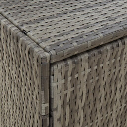 Walplus Garden Storage Cabinet Grey 59X40X180 Cm Poly Rattan - thumbnail 7