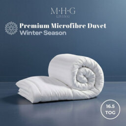 MHG Living Luxury Soft Touch 16.5 Tog Winter Duvet, Hypoallergenic Satin Stripe Microfibre Quilt - King - thumbnail 7