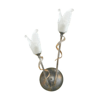 Elegant Twin Wall Light Sconce In Black Silver And Gold With Led Bulb