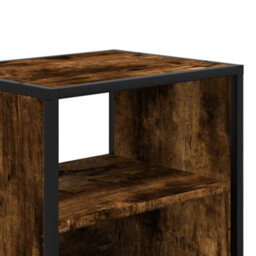 Berkfield Wall-Mounted Bedside Cabinet Smoked Oak 40X31X39.5 Cm - thumbnail 9