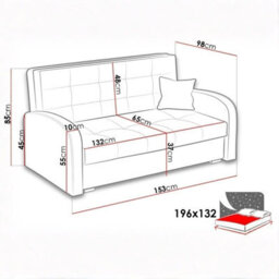 Viva Gold Iii Sofa Bed With Storage Freestanding Upholstered Back Wooden Frame 153 98 85 Cm Mustard - thumbnail 5