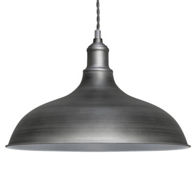 Long Life Lamps Company Vintage Metal Iron Grey Ceiling Pendant Light M0178 - image 1