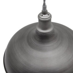 Long Life Lamps Company Vintage Metal Iron Grey Ceiling Pendant Light M0178 - thumbnail 5