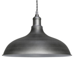 Long Life Lamps Company Vintage Metal Iron Grey Ceiling Pendant Light M0178 - thumbnail 1