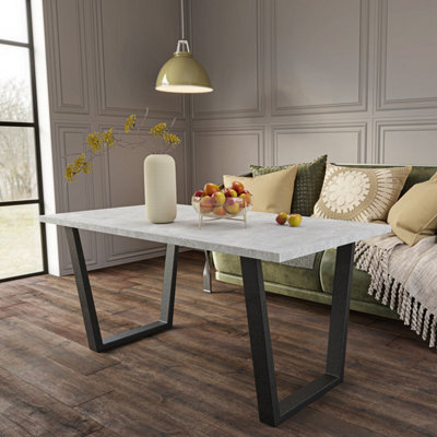 Dining Table Shefa Line Louisville 140 Concrete Grey - image 1