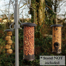 Set Of 3 Strong Metal Bird Feeders - thumbnail 1