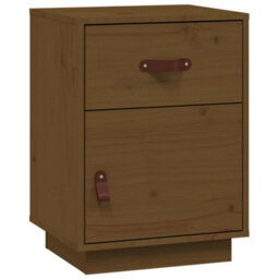 Berkfield Bedside Cabinet Honey Brown 40X34X55 Cm Solid Wood Pine - thumbnail 2