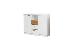 Arte Effect Chest Of Drawers In Anderson Pine (White) - W1300mm H1050mm D420mm, Bright And Versatile