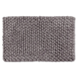 Allure Bath Fashions Bobbi Giant Bobble Bath Mat - Charcoal Grey