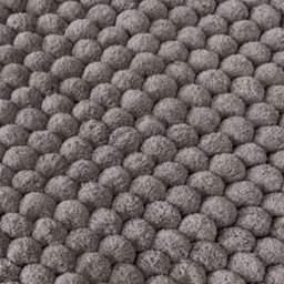 Allure Bath Fashions Bobbi Giant Bobble Bath Mat - Charcoal Grey - thumbnail 2