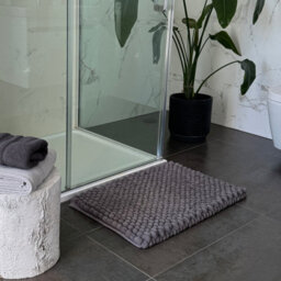 Allure Bath Fashions Bobbi Giant Bobble Bath Mat - Charcoal Grey - thumbnail 3