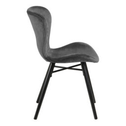 Furniture To Go Corby Round Dining Table With White Polished Marble Top & Gold Base Inc 4 Batilda Dining Chairs In Dark Grey - thumbnail 7