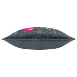 Wylder Wild Garden Mushroom Repeat Velvet Piped Feather Filled Cushion - thumbnail 4