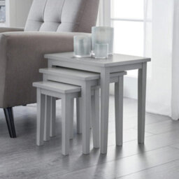 Oakham Inverlochy Nest Of Tables In Grey - thumbnail 2