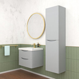 Nes Home Matte Grey 600mm Wall Hung Vanity Unit & 400mm Cabinet Suite - thumbnail 3