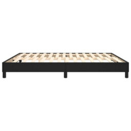 Berkfield Box Spring Bed Frame Black 180X200Cm 6Ft Super King Faux Leather - thumbnail 6