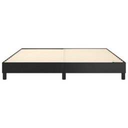 Berkfield Box Spring Bed Frame Black 180X200Cm 6Ft Super King Faux Leather - thumbnail 5