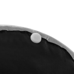 Living And Home Grey Cute Mushroom Shaped Velvet Pouf Foot Stool Dia 400 X H 310 mm - thumbnail 3