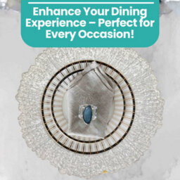 Neel Blue Charger Plates For Table Decoration - Silver Crackled - Pack Of 12 - thumbnail 6