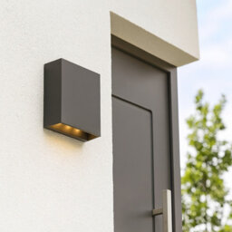 CGC Lighting Cgc Sian Dark Grey Up Down Led Wall Light Outdoor Ip65 Weatherproof Polycarbonate 4000K Led Outside Door Patio Lamp - thumbnail 7