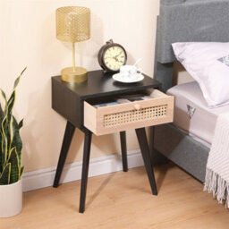 Furniturehmd Ratten 3-Color Bedside Table With One Drawer,solid Pine Wood Leg,storage Nightstand,sofa Side Table - thumbnail 3