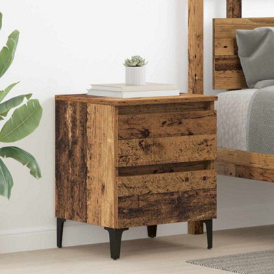 Berkfield Bed Cabinet Old Wood 40X35X50 Cm Engineered Wood - image 1