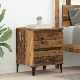 Berkfield Bed Cabinet Old Wood 40X35X50 Cm Engineered Wood - thumbnail 1