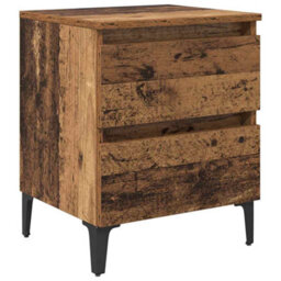Berkfield Bed Cabinet Old Wood 40X35X50 Cm Engineered Wood - thumbnail 2