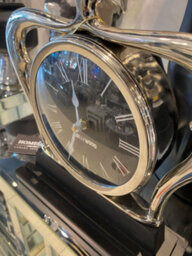Home Luxe Interiors Hollywood Crown Mantle Clock Silver - thumbnail 3