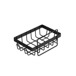 Living And Home 3Pcs Wall Mounted Corner Shower Caddies Black Carbon Steel Bathroom Organizer With Side Hooks - thumbnail 6