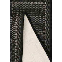 Melrose County Flatweave Black Check Design Indoor Non-Slip Medium Area Runner Rug 060/180Cm - thumbnail 3