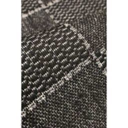 Melrose County Flatweave Black Check Design Indoor Non-Slip Medium Area Runner Rug 060/180Cm - thumbnail 2