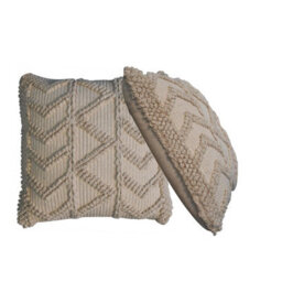 Artisan Furniture Solid Wood Alda Cushion Set Of 2 - Cream - thumbnail 6