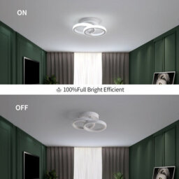 Pheashine Led Ceiling Light, 6500K, Modern Creative Design, Suitable For Hallways, Bedrooms, And Living Rooms (White) - thumbnail 4