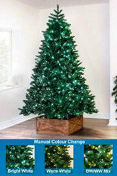 Christmas Tree World The 5Ft/150Cm Ultra Devonshire Fir Pre-Lit With Warm White/white Colour Change Leds - thumbnail 9