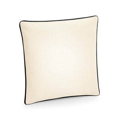 Westford Mill Cotton Piped Cushion Cover Natural/black (One Size)