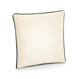 Westford Mill Cotton Piped Cushion Cover Natural/black (One Size)