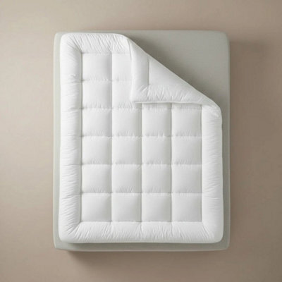 Hotel Quality Mattress Topper 10Cm Deep Thick Microfiber Single Double King Size Small Double - image 1