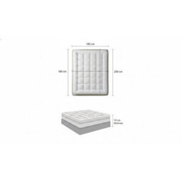 Hotel Quality Mattress Topper 10Cm Deep Thick Microfiber Single Double King Size Small Double - thumbnail 2