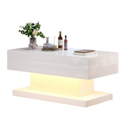 High Gloss Lift Up Coffee Table With Storage And Height-Adjustable Tabletop - thumbnail 7