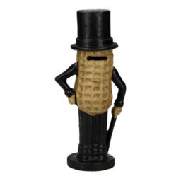 AB Tools Mr. Peanut Money Box Bank Jar Planters Mascot Figure Cast Iron Statue Figurine - thumbnail 2