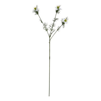 Hill Interiors The Natural Garden Collection Love In A Mist Nigella Artificial Flower White (68Cm X 9Cm X 9Cm) - image 1