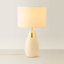 Valuelights Hurst Cream Large Touch Table Lamp With Matching Drum Lamp Shade - thumbnail 3
