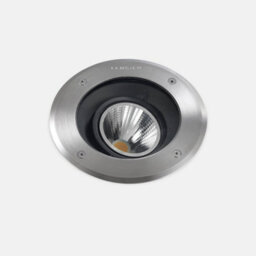 Luminosa Lighting Luminosa Gea Outdoor Led Recessed Ground Uplight Stainless Steel Polished 1595Lm 3000K Ip67