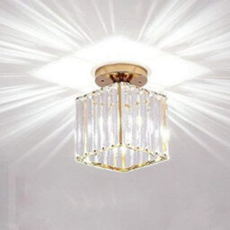 Set Of 2 Modern Ceiling Lights Small Crystal Flush Mount Chandelier For Entryway, Hallway, Kitchen - thumbnail 8